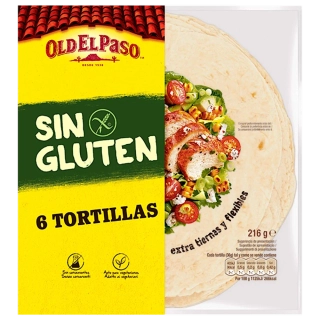 El Paso Tortilla Bezlepková 216g